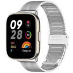 For Redmi Watch 3 xDfind Buckle Metal Steel Mesh Watch Band(Silver)