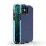 For iPhone 12 / 12 Pro TPU Double-color Shockproof Protective Case(Sky Blue)