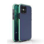 For iPhone 12 / 12 Pro TPU Double-color Shockproof Protective Case(Mint Green)