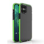 For iPhone 12 Pro Max TPU Double-color Shockproof Protective Case(Fresh Green)