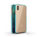For iPhone XS Max TPU Double-color Shockproof Protective Case(Sky Blue)