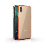 For iPhone XS Max TPU Double-color Shockproof Protective Case(Orange)