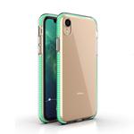 For iPhone XR TPU Double-color Shockproof Protective Case(Mint Green)