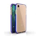 For iPhone XR TPU Double-color Shockproof Protective Case(Blue)