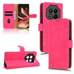 For Meizu Note 16 Skin Feel Magnetic Flip Leather Phone Case(Rose Red)
