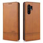 For vivo X30 / X30 Pro AZNS Magnetic Calf Texture Horizontal Flip Leather Case with Card Slots & Holder & Wallet(Light Brown)