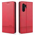 For vivo X30 / X30 Pro AZNS Magnetic Calf Texture Horizontal Flip Leather Case with Card Slots & Holder & Wallet(Red)