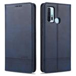 For vivo Z6 AZNS Magnetic Calf Texture Horizontal Flip Leather Case with Card Slots & Holder & Wallet(Dark Blue)