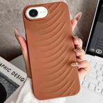 For iPhone 16e Water Ripples TPU Phone Case(Brown)