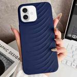 For iPhone 16 Water Ripples TPU Phone Case(Dark Blue)