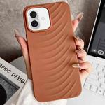 For iPhone 16 Water Ripples TPU Phone Case(Brown)