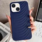 For iPhone 14 Water Ripples TPU Phone Case(Dark Blue)