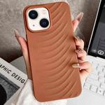 For iPhone 14 Water Ripples TPU Phone Case(Brown)