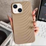 For iPhone 13 Water Ripples TPU Phone Case(Desert Gold)