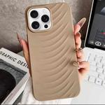 For iPhone 12 Pro Max Water Ripples TPU Phone Case(Desert Gold)