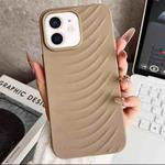 For iPhone 12 Water Ripples TPU Phone Case(Desert Gold)