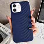 For iPhone 12 Water Ripples TPU Phone Case(Dark Blue)