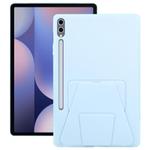 For Samsung Galaxy Tab S10+ / S9+ Folding Magnetic Holder Acrylic Leather Back Tablet Case(Sky Blue)