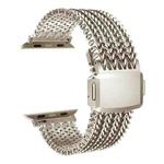 For Apple Watch 46mm / 49mm / 45mm / 44mm Mesh Magnetic Stainless Steel Watch Band(Starlight)