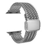 For Apple Watch 42mm / 41mm / 40mm / 38mm Mesh Magnetic Stainless Steel Watch Band(Grey)