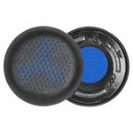 2pcs Protein Leather Replacement Earpads For AKG Y500(Black + Blue Mesh)