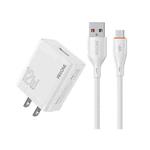 US Plug WK WP-U76 Kinkong 12W USB Charger Set(with Micro Cable)