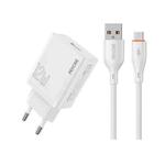 EU Plug WK WP-U76 Kinkong 12W USB Charger Set(with Micro Cable)
