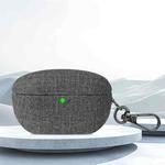 For Sony WF-1000XM5 Fine Cloth Earphone Case with Hook(Grey)