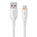 WK WDC-67a Kinkong 1m 66W PVC Data Cable, Interface:USB to Type-C(White)