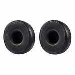 2pcs Protein Leather Bluetooth Headset Replacement Earpads For AKG N60NCBT(Black)
