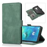 For Huawei Mate 20 Retro Magnetic Closing Clasp Horizontal Flip Leather Case with Holder & Card Slots & Photo Frame & Wallet(Green)