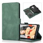 For Huawei Mate 30 Lite Retro Magnetic Closing Clasp Horizontal Flip Leather Case with Holder & Card Slots & Photo Frame & Wallet(Green)