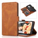 For Huawei Mate 30 Lite Retro Magnetic Closing Clasp Horizontal Flip Leather Case with Holder & Card Slots & Photo Frame & Wallet(Brown)