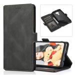 For Huawei Mate 30 Lite Retro Magnetic Closing Clasp Horizontal Flip Leather Case with Holder & Card Slots & Photo Frame & Wallet(Black)