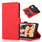 For Huawei Mate 30 Lite Retro Magnetic Closing Clasp Horizontal Flip Leather Case with Holder & Card Slots & Photo Frame & Wallet(Red)