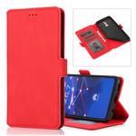 For Huawei Mate 20 Lite Retro Magnetic Closing Clasp Horizontal Flip Leather Case with Holder & Card Slots & Photo Frame & Wallet(Red)