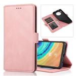 For Huawei Mate 30 Retro Magnetic Closing Clasp Horizontal Flip Leather Case with Holder & Card Slots & Photo Frame & Wallet(Rose Gold)