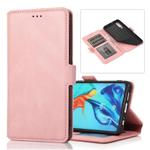 For Huawei P30 Retro Magnetic Closing Clasp Horizontal Flip Leather Case with Holder & Card Slots & Photo Frame & Wallet(Rose Gold)