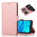 For Huawei Enjoy 9s Retro Magnetic Closing Clasp Horizontal Flip Leather Case with Holder & Card Slots & Photo Frame & Wallet(Rose Gold)