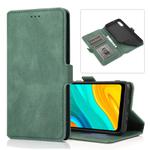 For Huawei Enjoy 10e Retro Magnetic Closing Clasp Horizontal Flip Leather Case with Holder & Card Slots & Photo Frame & Wallet(Green)