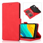 For Huawei Enjoy 10e Retro Magnetic Closing Clasp Horizontal Flip Leather Case with Holder & Card Slots & Photo Frame & Wallet(Red)