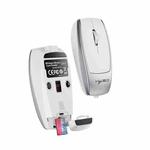 HXSJ M109 Mini Wireless Mouse, 3D Right, TF Card Reader, 4D Mute Buttons(Space Silver)