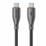 WK WDC-68 Kinkong Flash Series 1m 65W PVC Fast Charging Data Cable, Interface:Type-C to Type-C(Black)