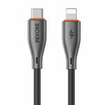WK WDC-69 Kinkong Flash Series 1m PD27W PVC Fast Charging Data Cable, Interface:Type-C to 8 Pin(Black)