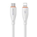 WK WDC-69 Kinkong Flash Series 1m PD27W PVC Fast Charging Data Cable, Interface:Type-C to 8 Pin(White)