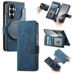 For Samsung Galax Z Fold7 5G CaseNeo MagSafe RFID Anti-theft Retro Leather Phone Case(Blue)
