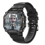 HT34 1.75 inch IPS Screen 3ATM Outdoor Sports BT Smart Watch(Black)