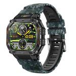 HT34 1.75 inch IPS Screen 3ATM Outdoor Sports BT Smart Watch(Camouflage)