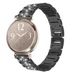 14mm For Garmin Lily 2 xDfind Diamond Jewelry Steel Watch Band(Black)