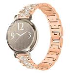 14mm For Garmin Lily 2 xDfind Diamond Jewelry Steel Watch Band(Rose Gold)